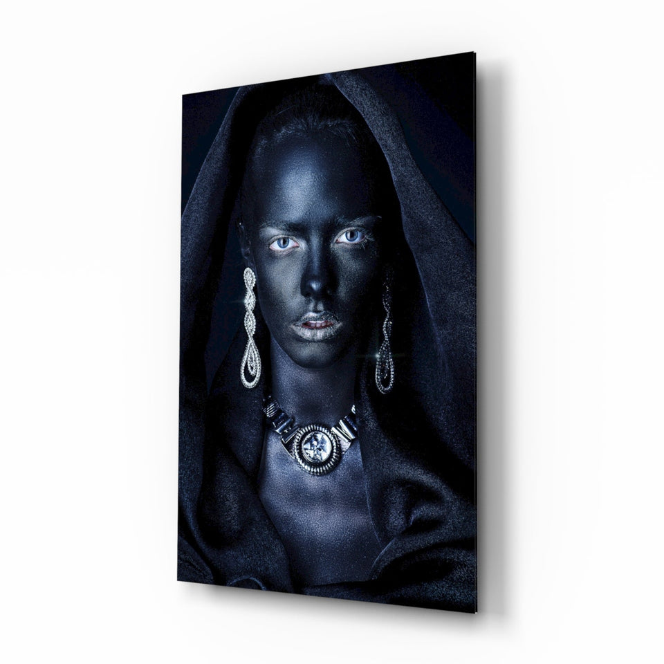 Woman Portrait 40 Glass Wall Art