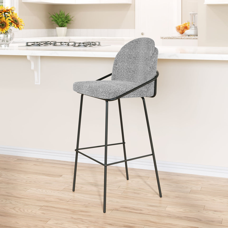 Jambi Barstool (Set of 2) Black & White