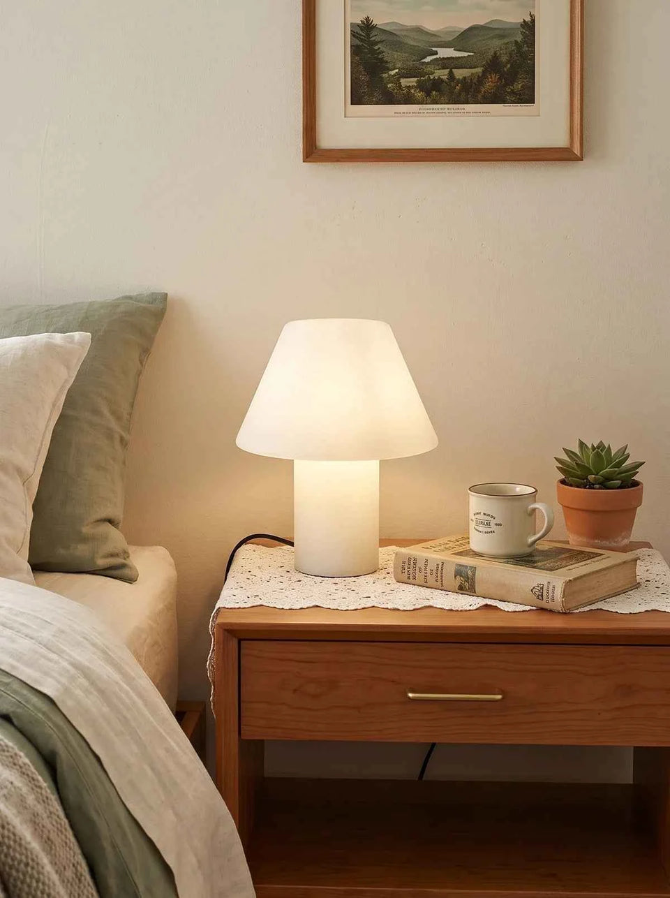 Alabaster Petra Stone House Table Lamp