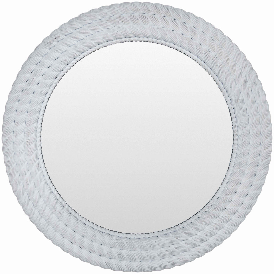Polverigi Round White Mirror - Clearance