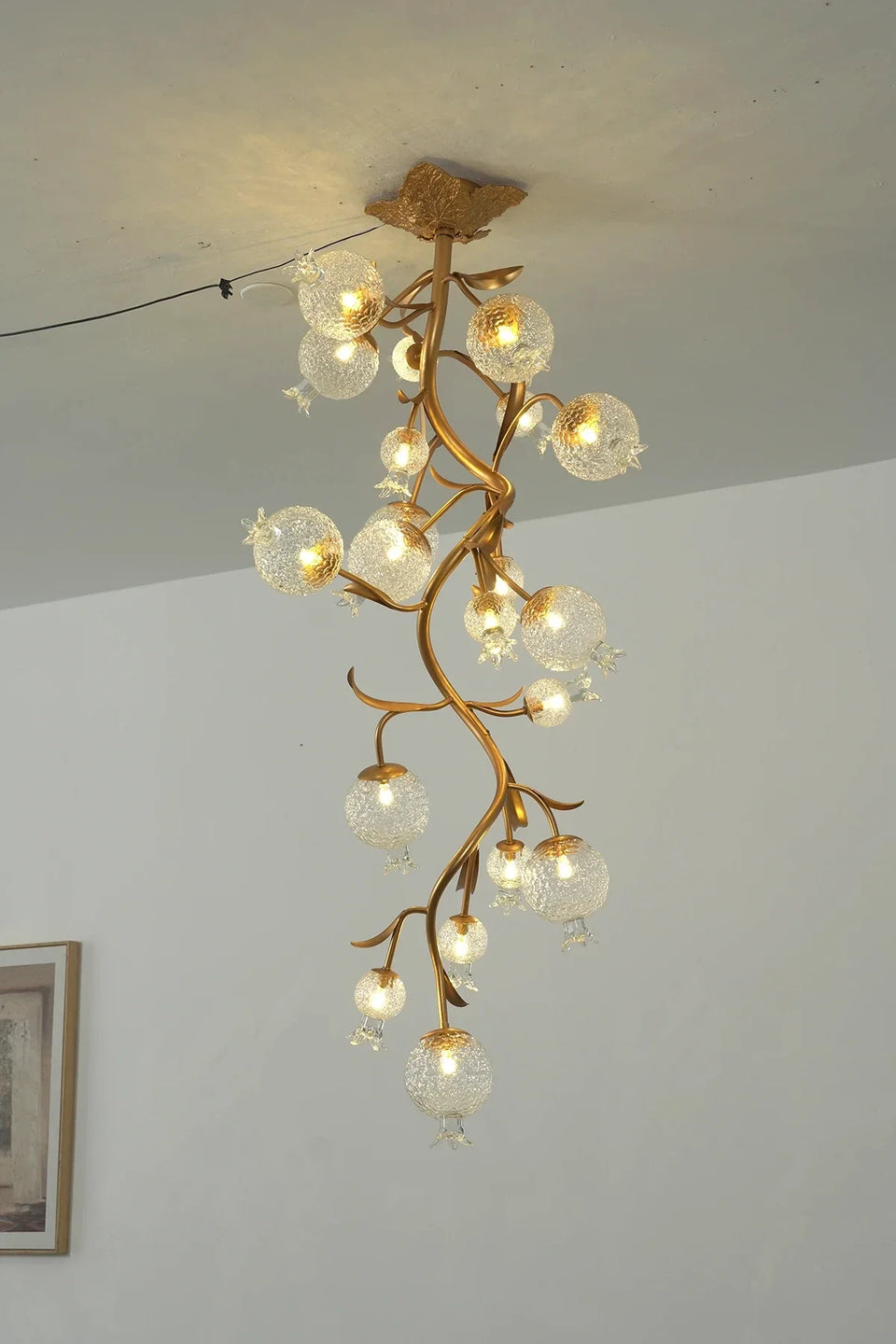 Pomegranate Glass Branch Chandelier
