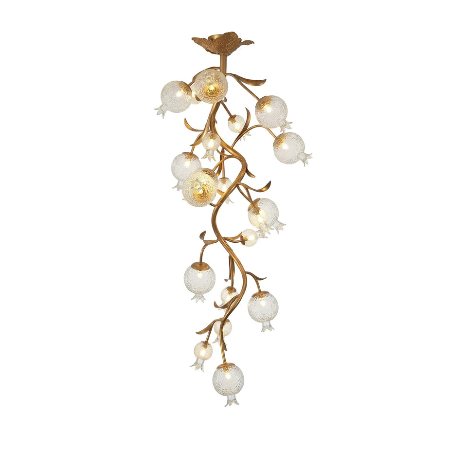 Pomegranate Glass Branch Chandelier