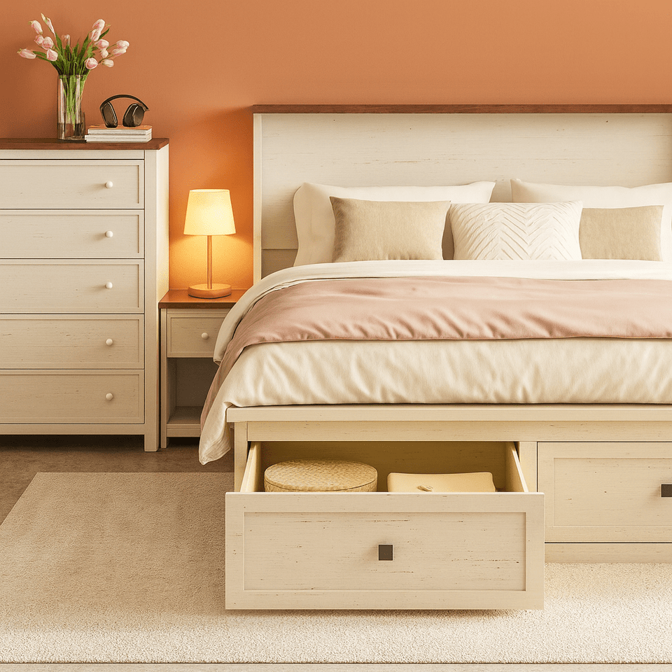 Queen Murphy Bed With Storage And Charging Station