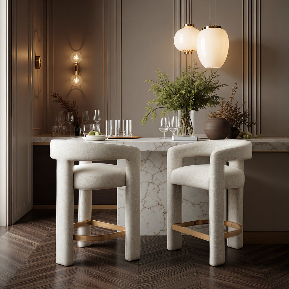 Saiko Counter Stool Beige