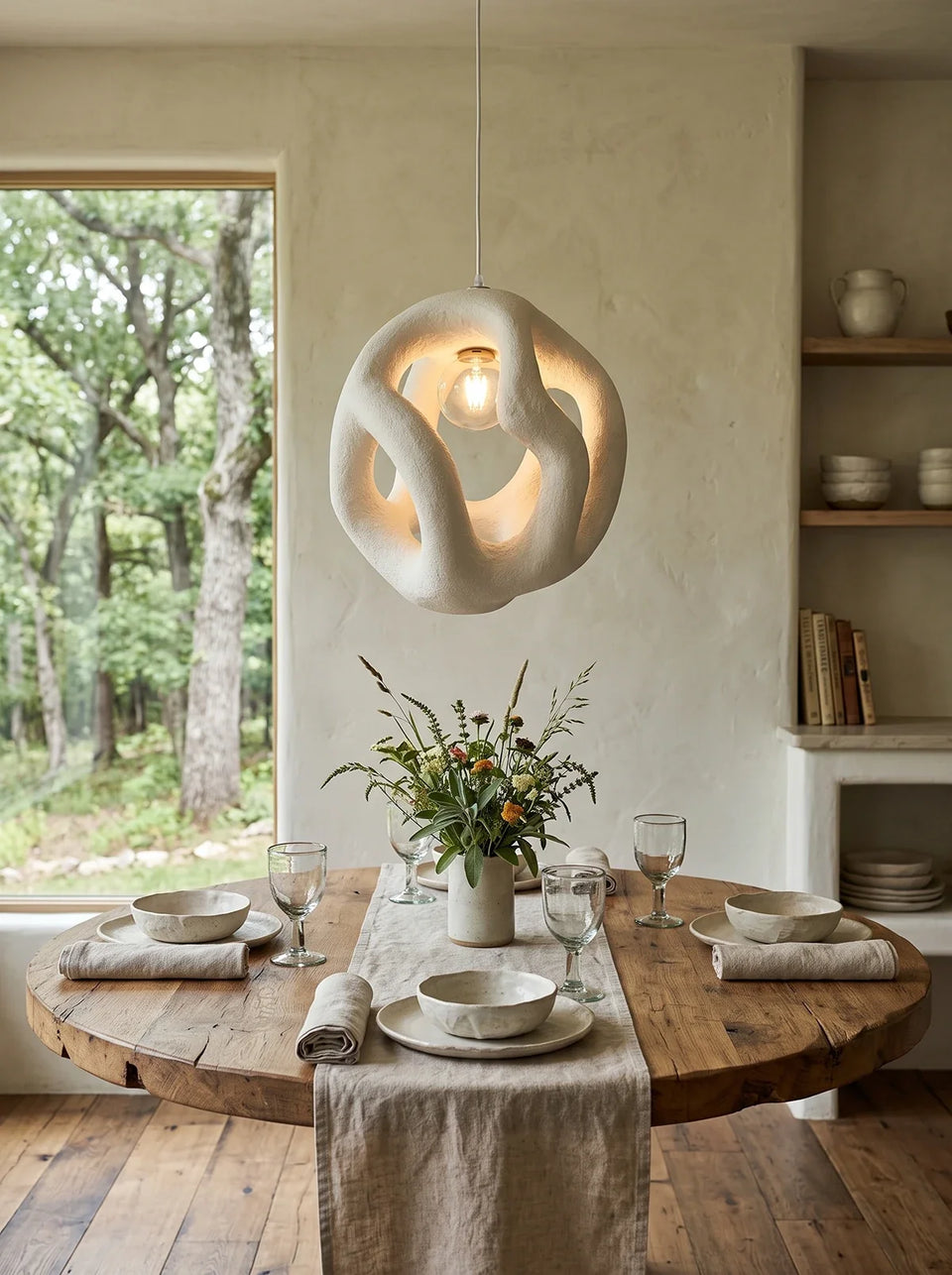 Round Hollow Pendant Lamp