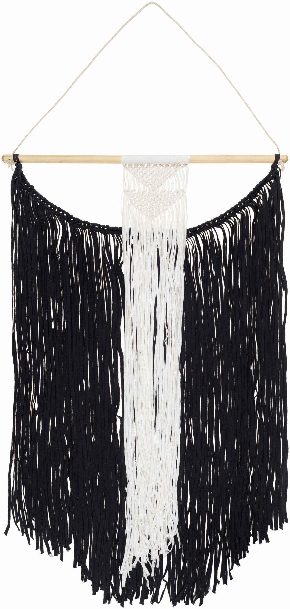 Rosebank Boho Black and White Wall Hanging - Clearance
