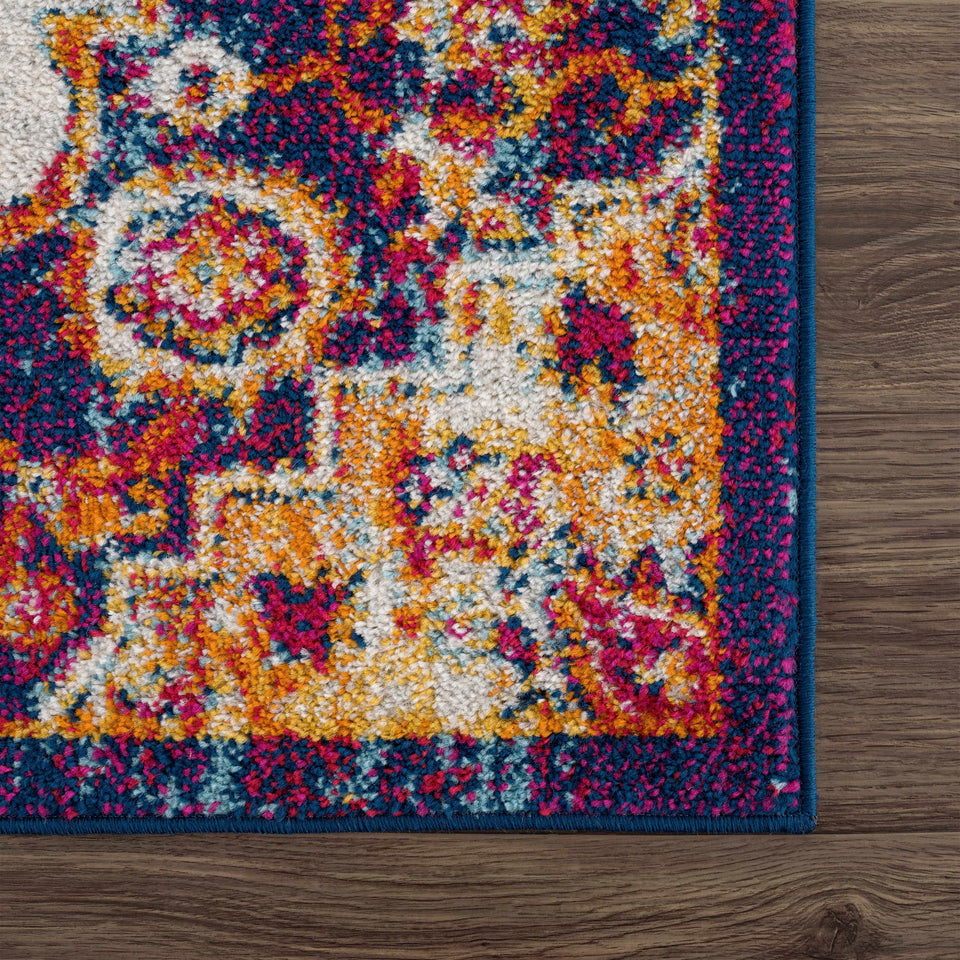 Istanbul Orange Area Rug - Clearance