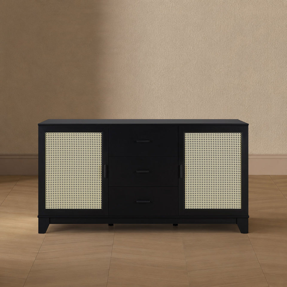 Sheridan 59" Sideboard in Black - lifestyle   front 1