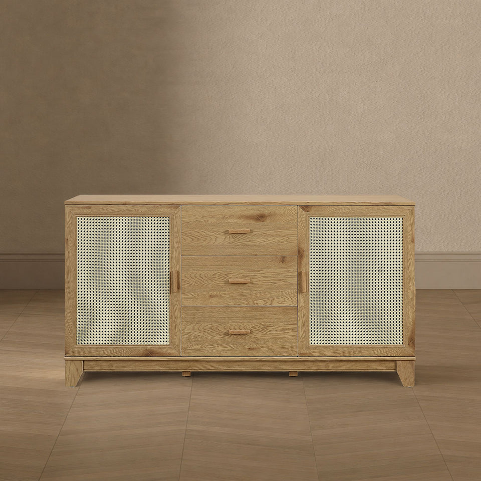Sheridan 59" Sideboard in Natural - lifestyle   front