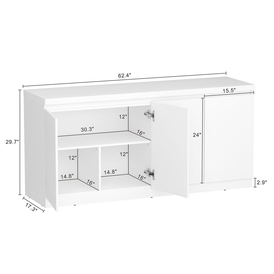 Griffin 62" Sideboard in White