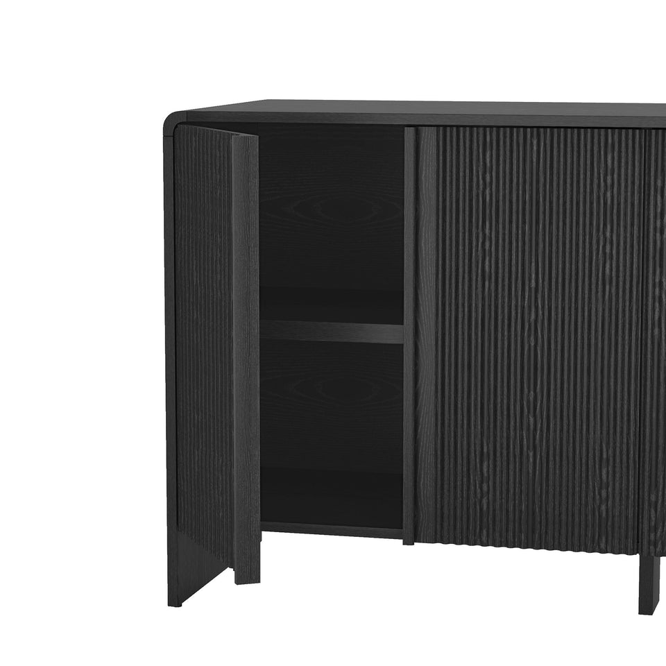 Novara 60" Sideboard in Black (4-Door)