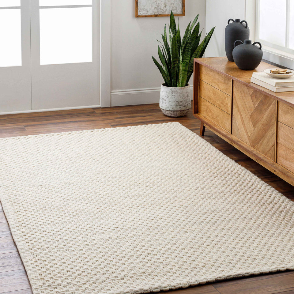 Kassa Cream Hand Woven Area Rug - Clearance