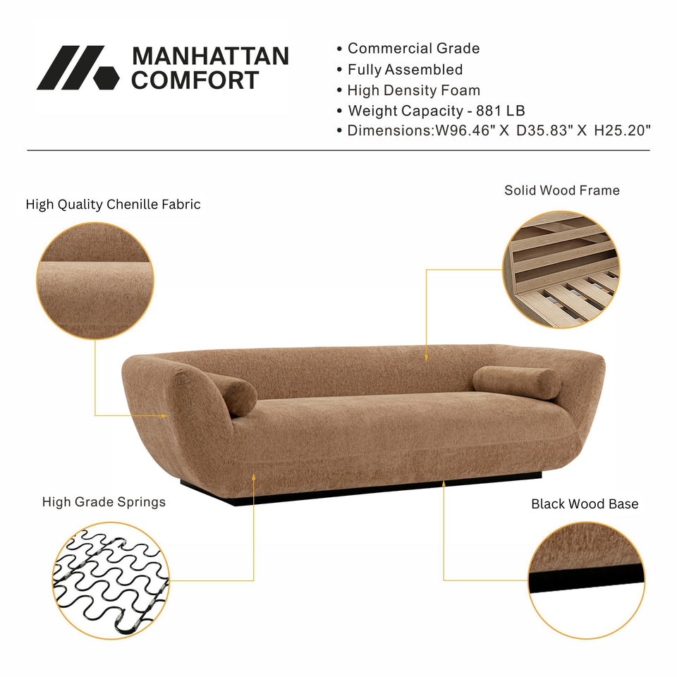 Ulka 96" Chenille Sofa