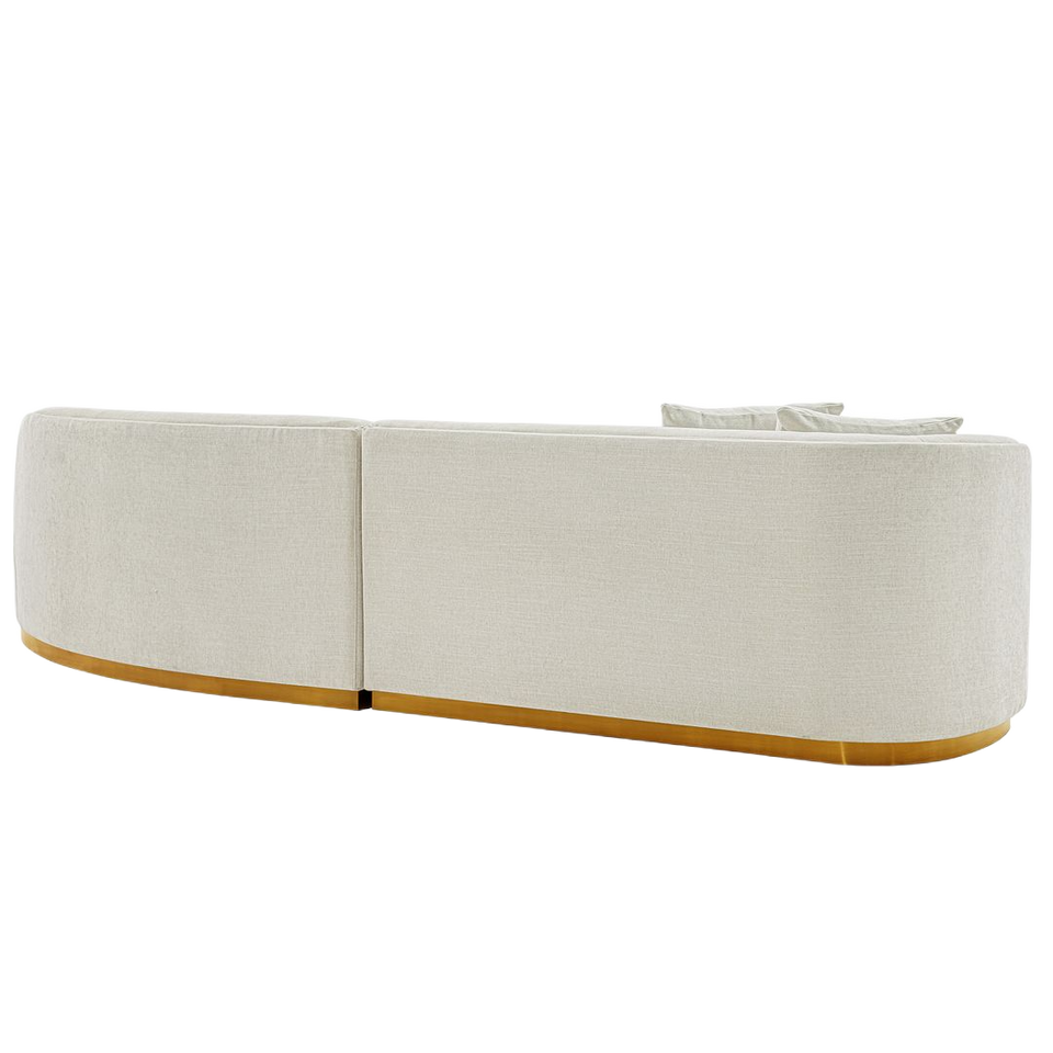 Daria 132" Chenille Sectional