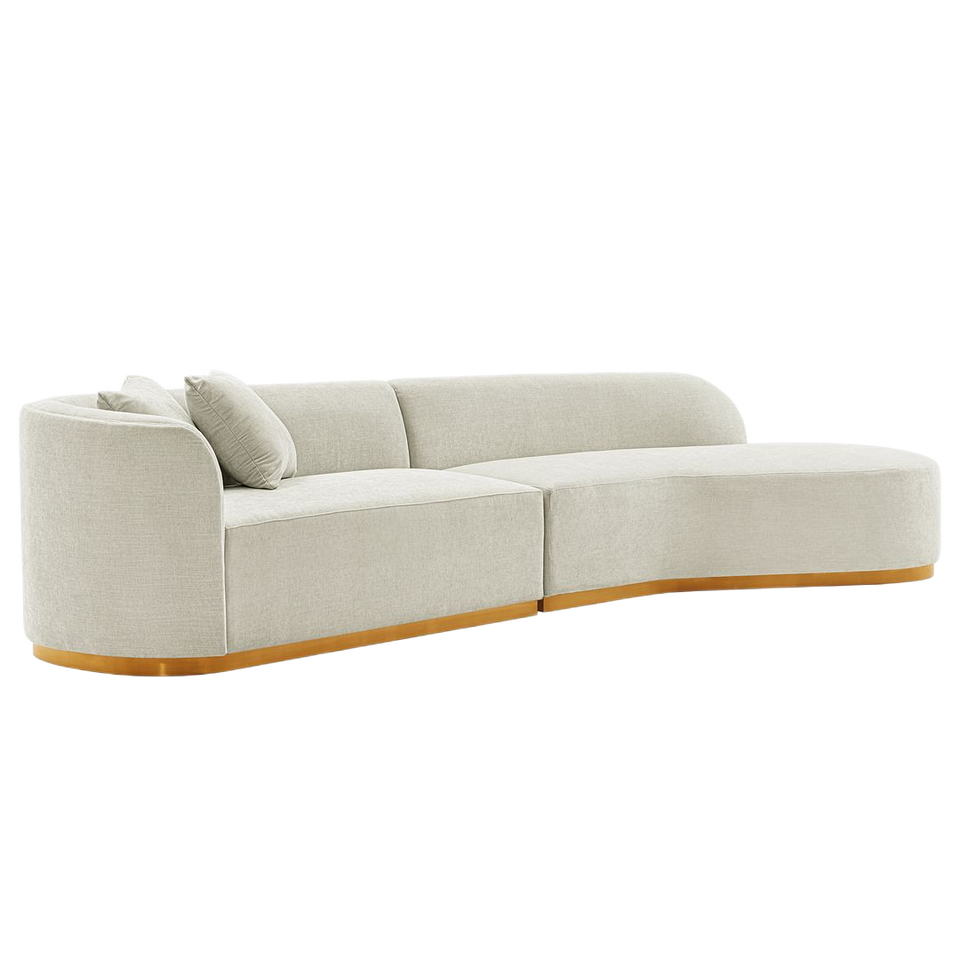 Daria 132" Chenille Sectional