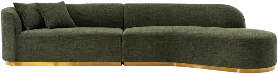 Daria 132" Chenille Sectional
