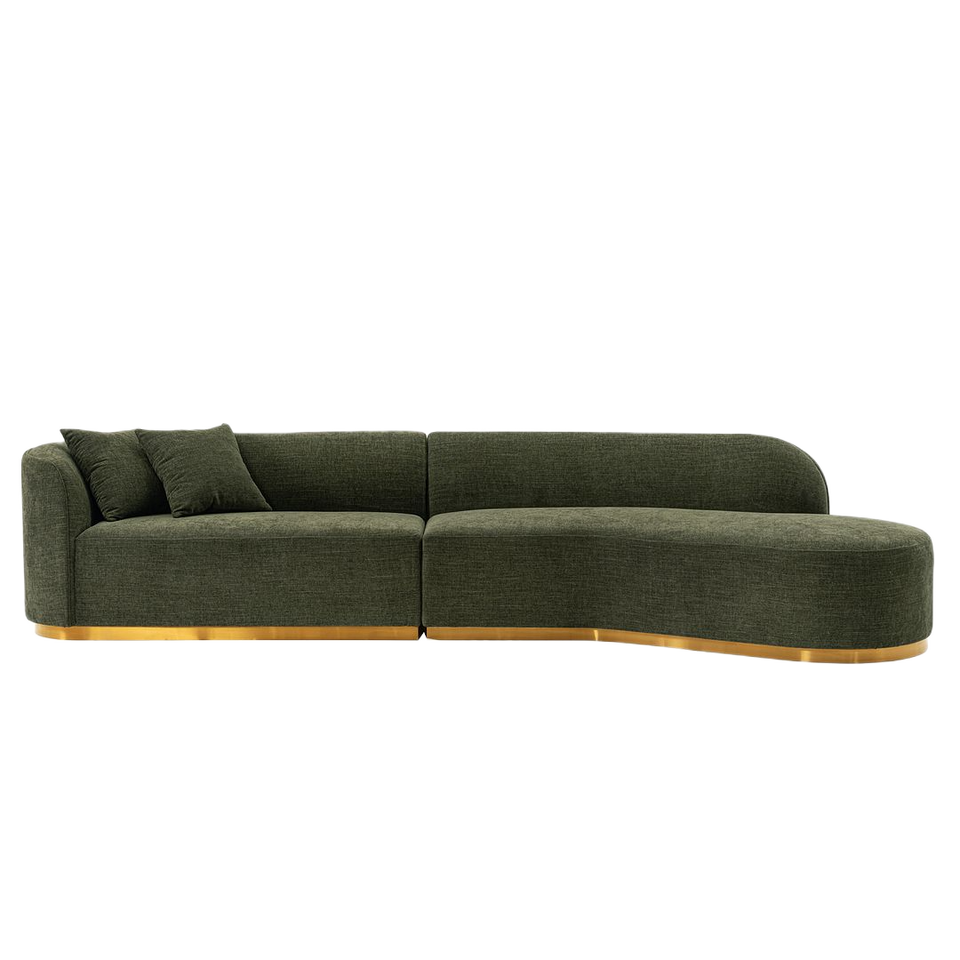 Daria 132" Chenille Sectional