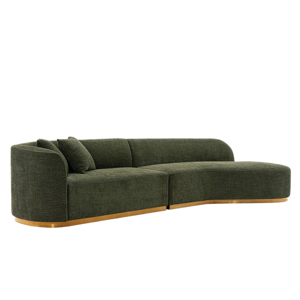Daria 132" Chenille Sectional