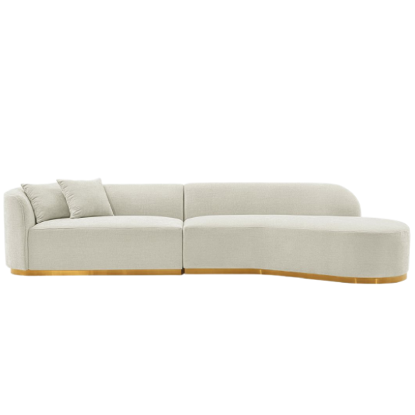 Daria 132" Chenille Sectional