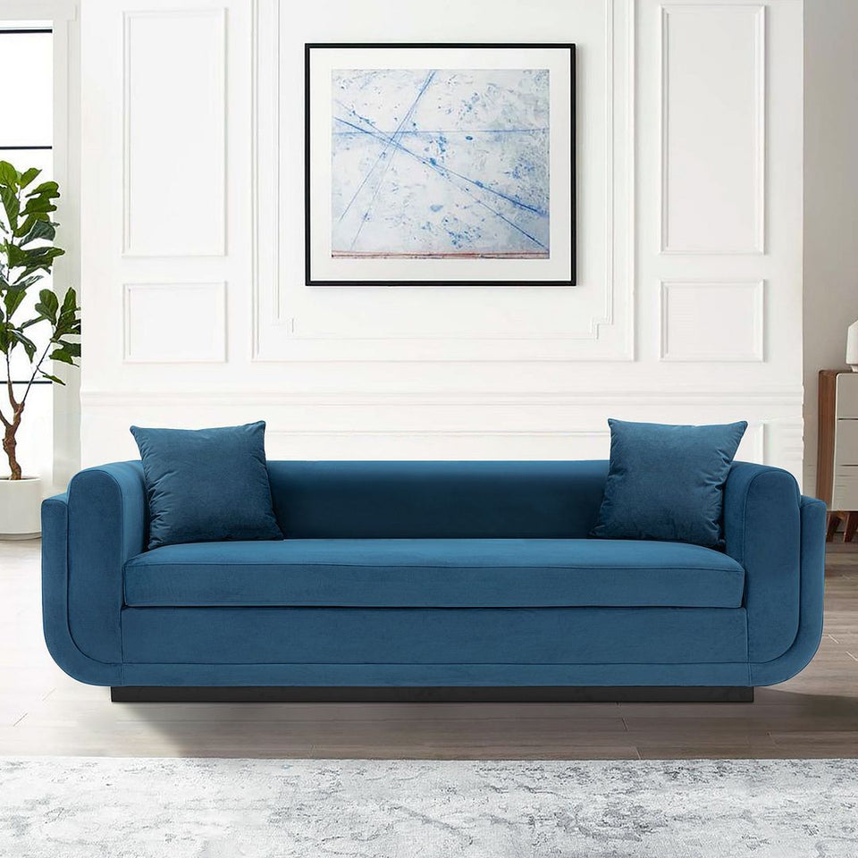 Edmonda 91" Velvet Sofa