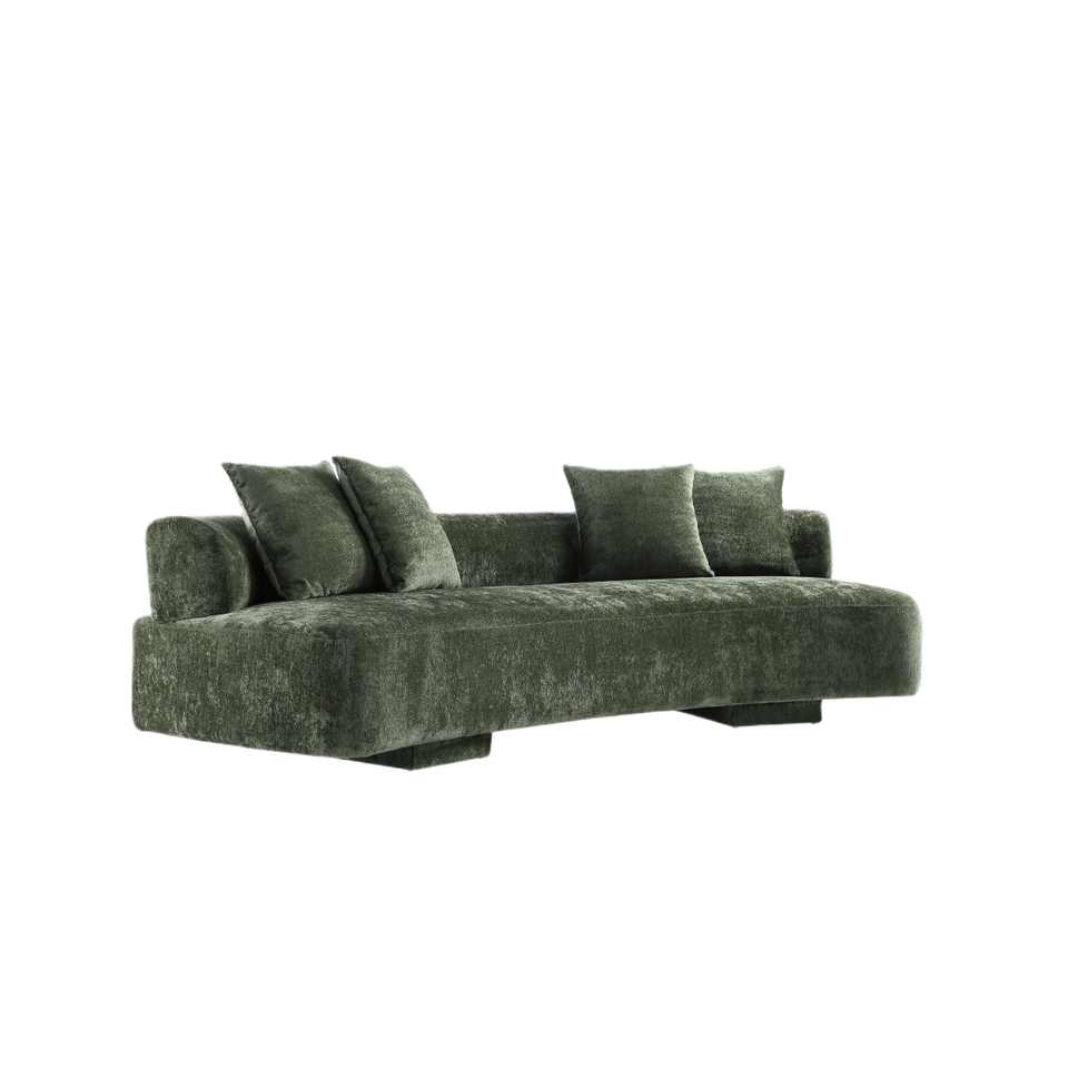 chenille sofa - lifestyle setting