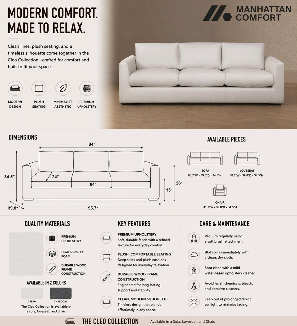 upholstered sofa - back view