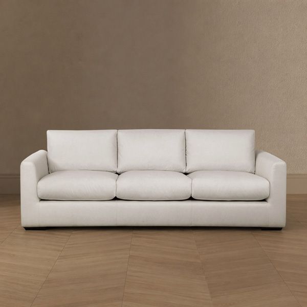 upholstered sofa - front view