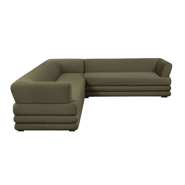 Green sectional sofa - top view