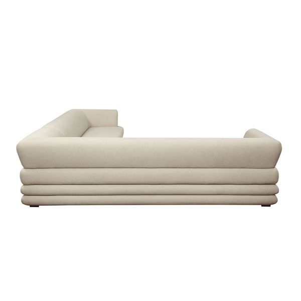 Natural sectional sofa - close-up detail