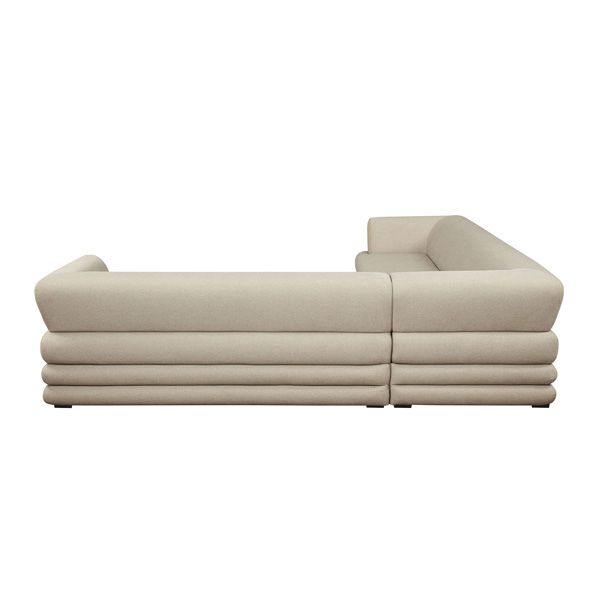 Natural sectional sofa - top view