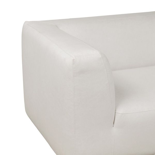 Lukas 118 inch Right-Facing Sectional Sofa in Cream - white background   feature