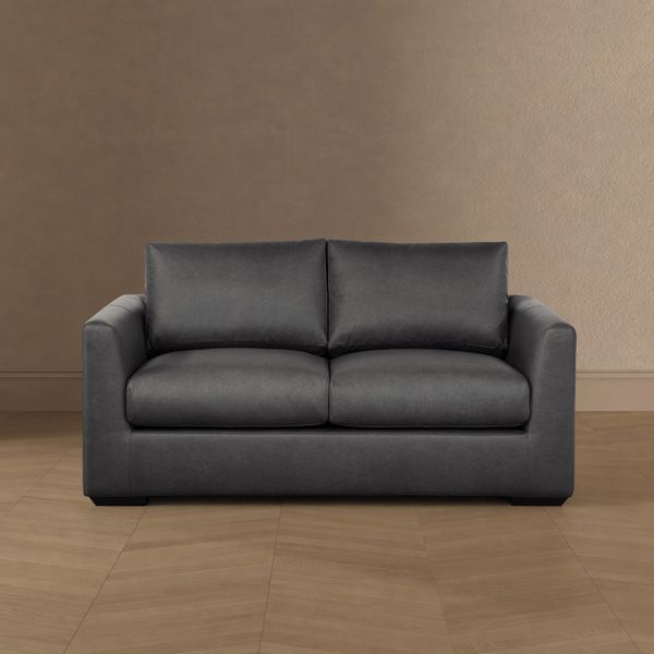 upholstered loveseat - front view