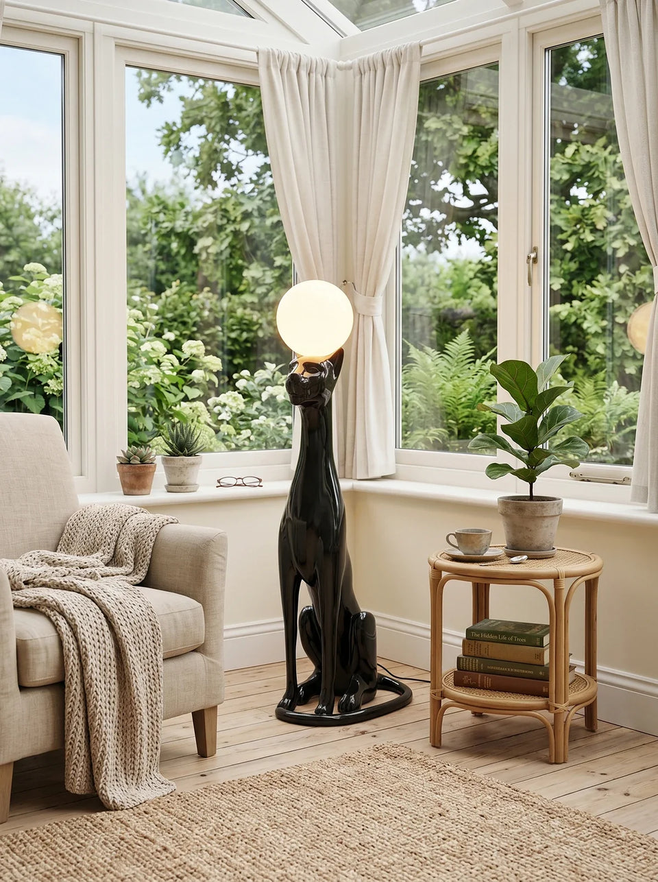 Sitting Dog Rylight Novelty Floor Lamp