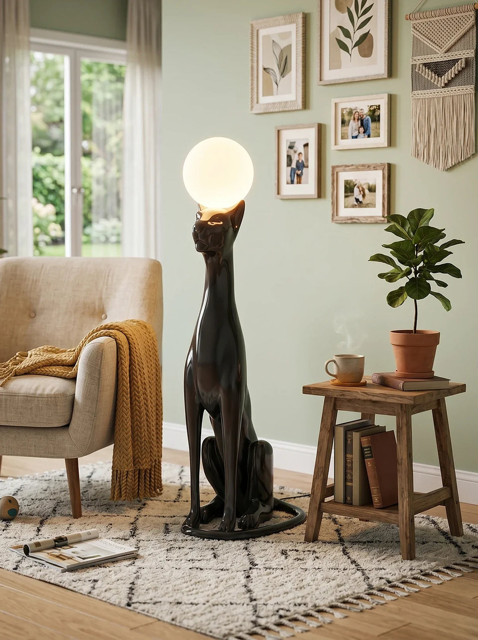 Sitting Dog Rylight Novelty Floor Lamp