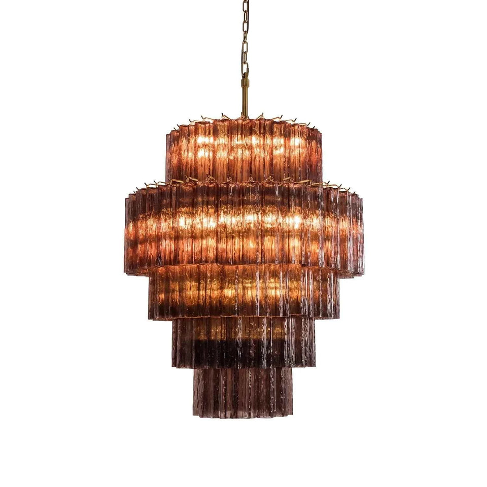 glass chandelier - front view