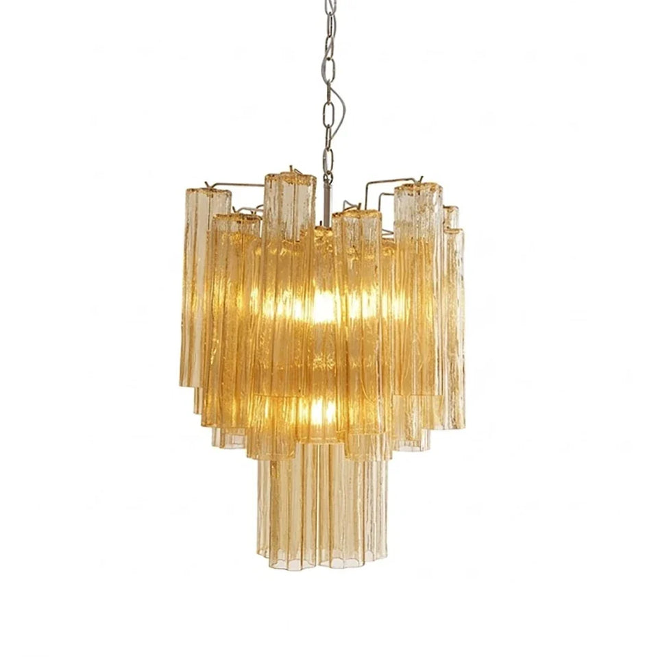 glass chandelier - front view