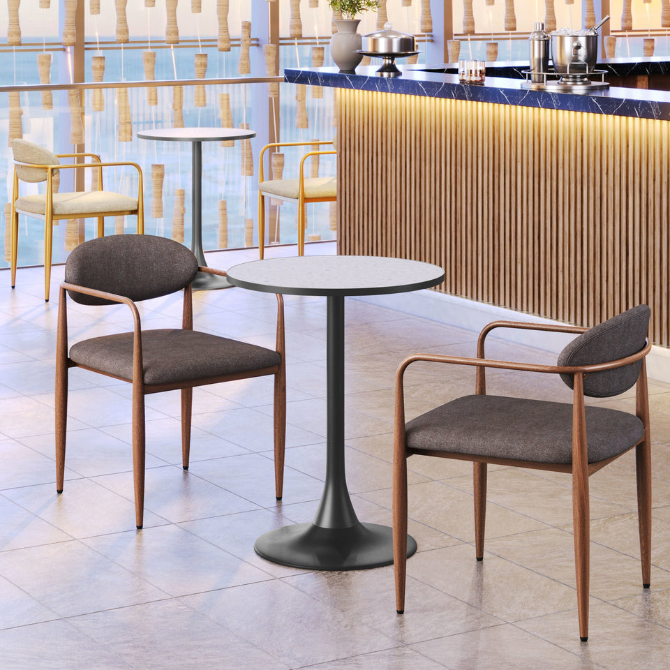 Bite Bistro Table Gray & Black