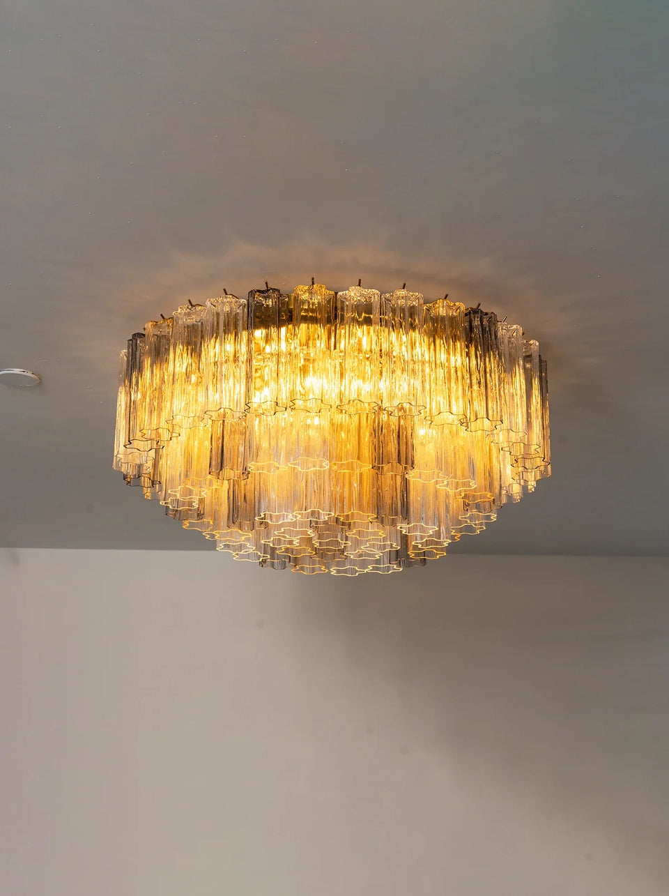 Amber + Smoke Gray + Transparent glass ceiling light - additional view 23