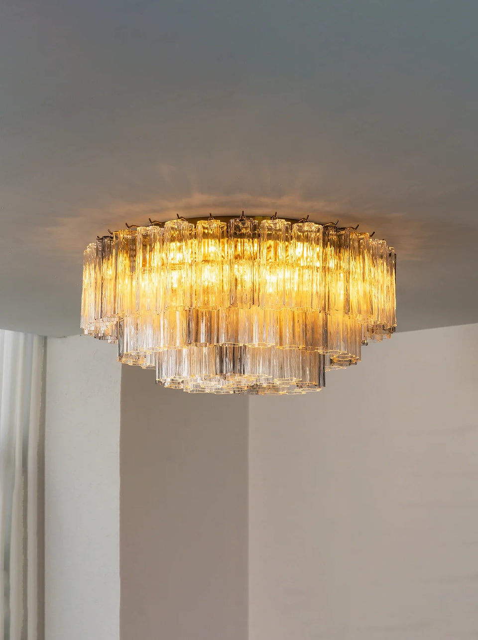 Amber + Smoke Gray + Transparent glass ceiling light - additional view 22