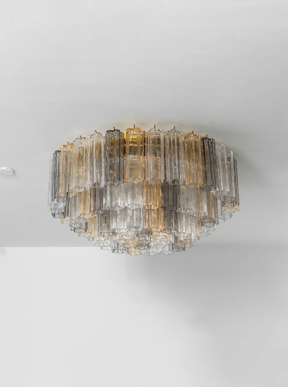 Amber + Smoke Gray + Transparent glass ceiling light - additional view 25