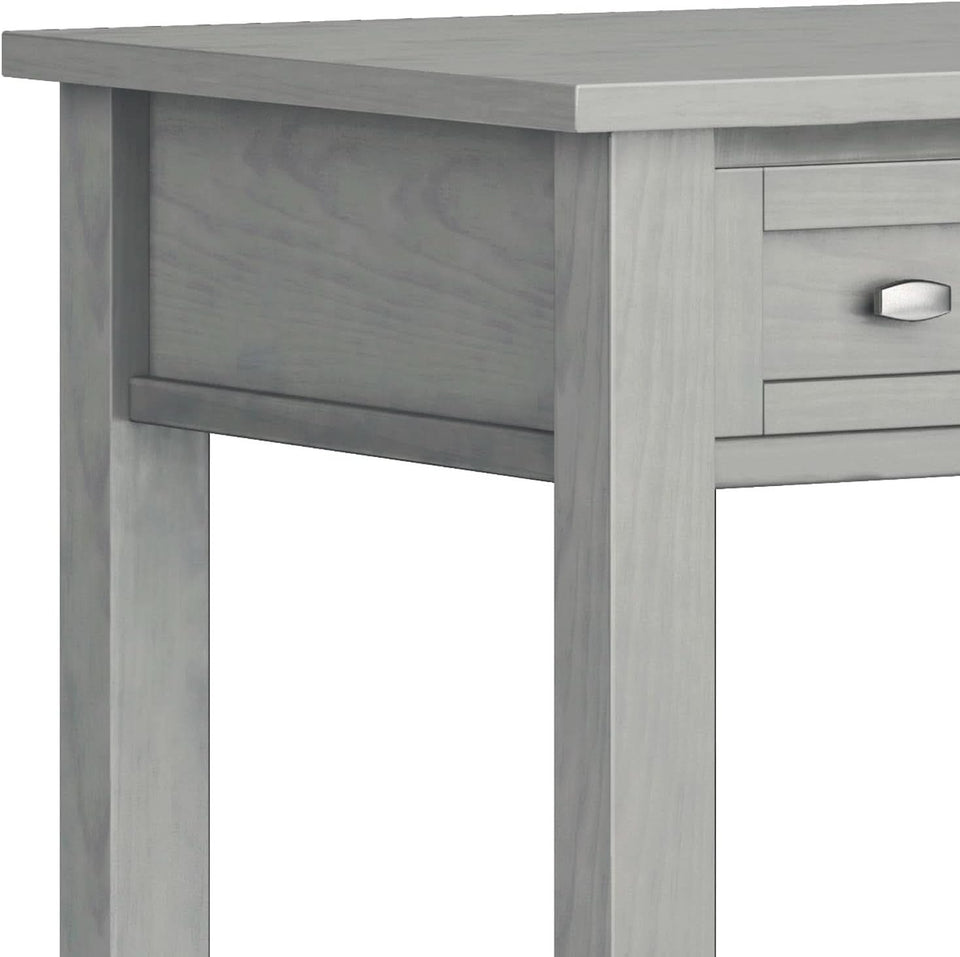 Transitional Solid Wood Writing Desk with Key Features