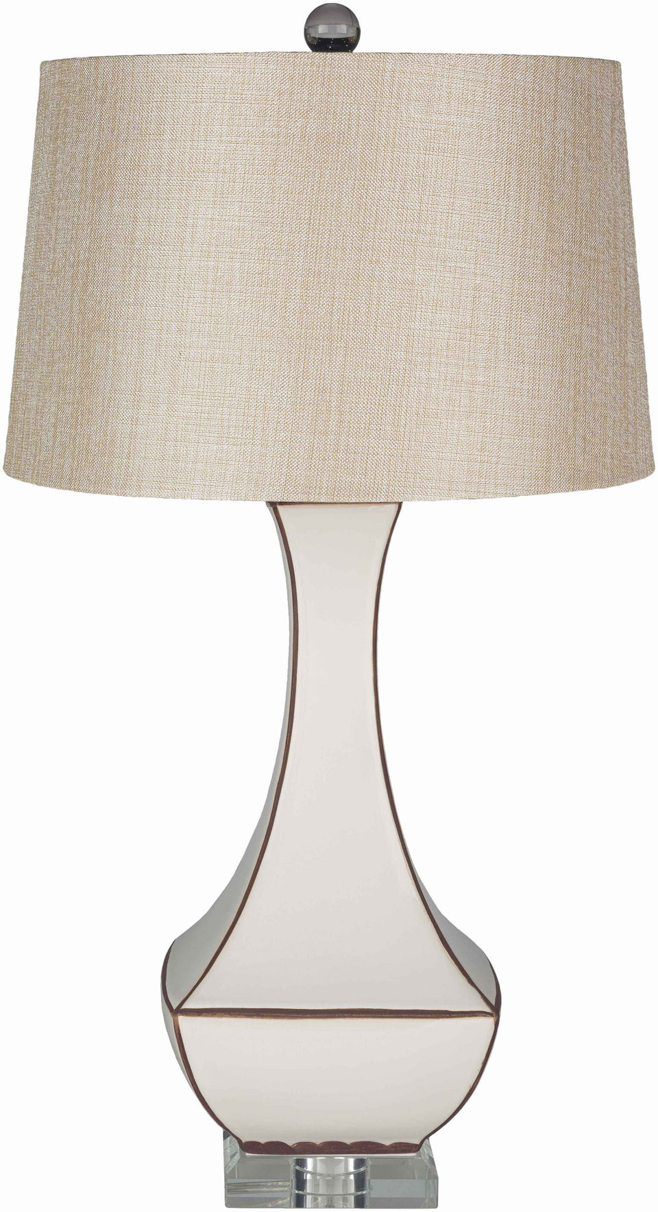 Tuka Tan Ceramic Table Lamp - Clearance
