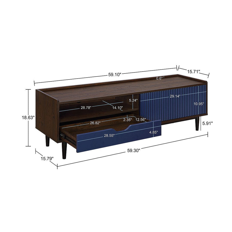 Duane 59" Fluted TV Stand