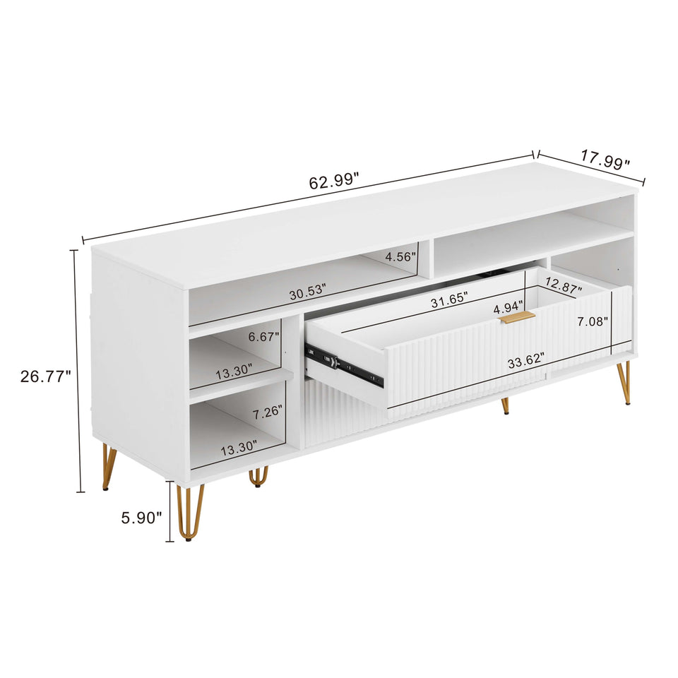 Dumbo 63" Fluted TV Stand