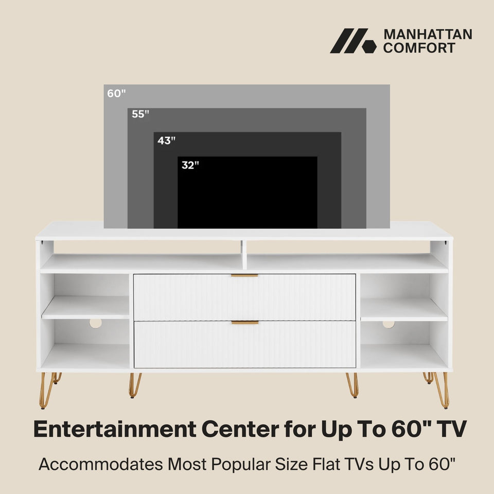 Dumbo 63" Fluted TV Stand