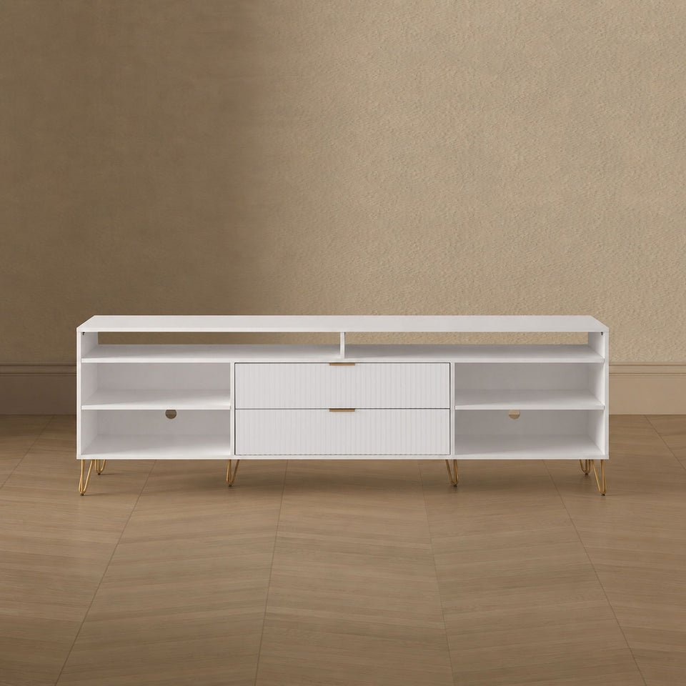 Dumbo 85" Fluted TV Stand