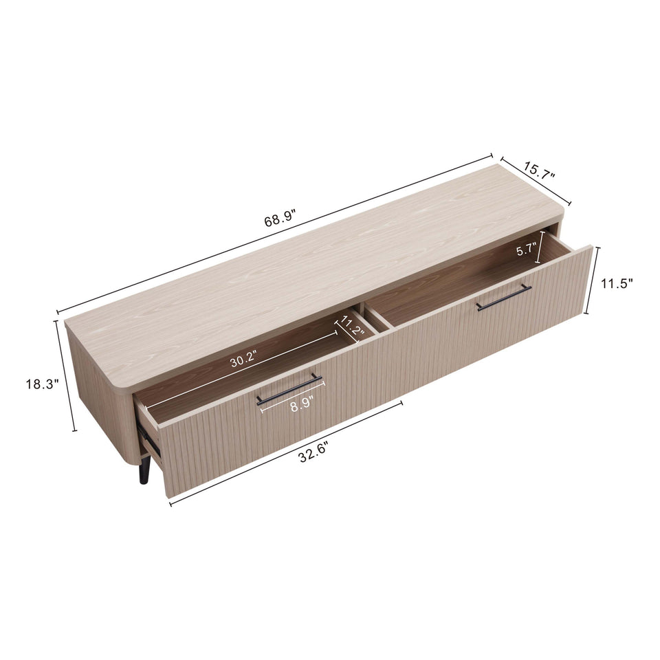 Jodie 69" Fluted TV Stand