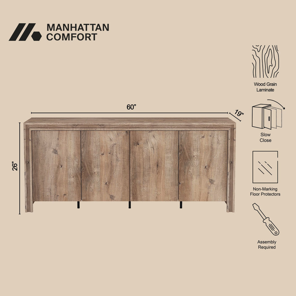 Corin 60" Sideboard (4-Door)