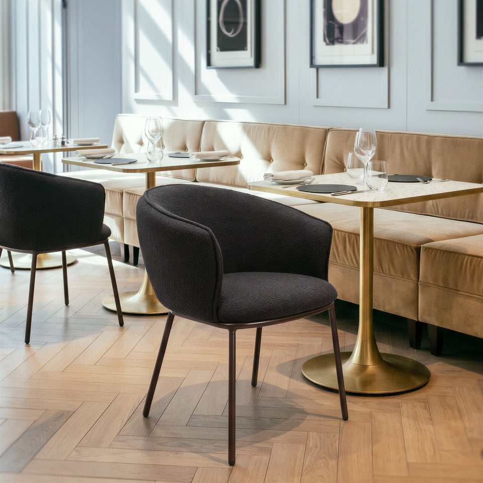 Essen Dining Chair Black & Bronze