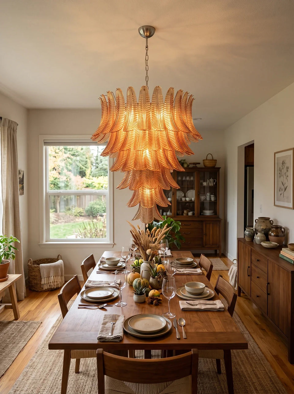 chandelier - back view